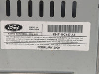 2009-2011 Ford Focus Radio AM FM Cd Player Receiver Replacement P/N:9S4T-19C157-AE Fits Fits 2009 2010 2011 OEM Used Auto Pa