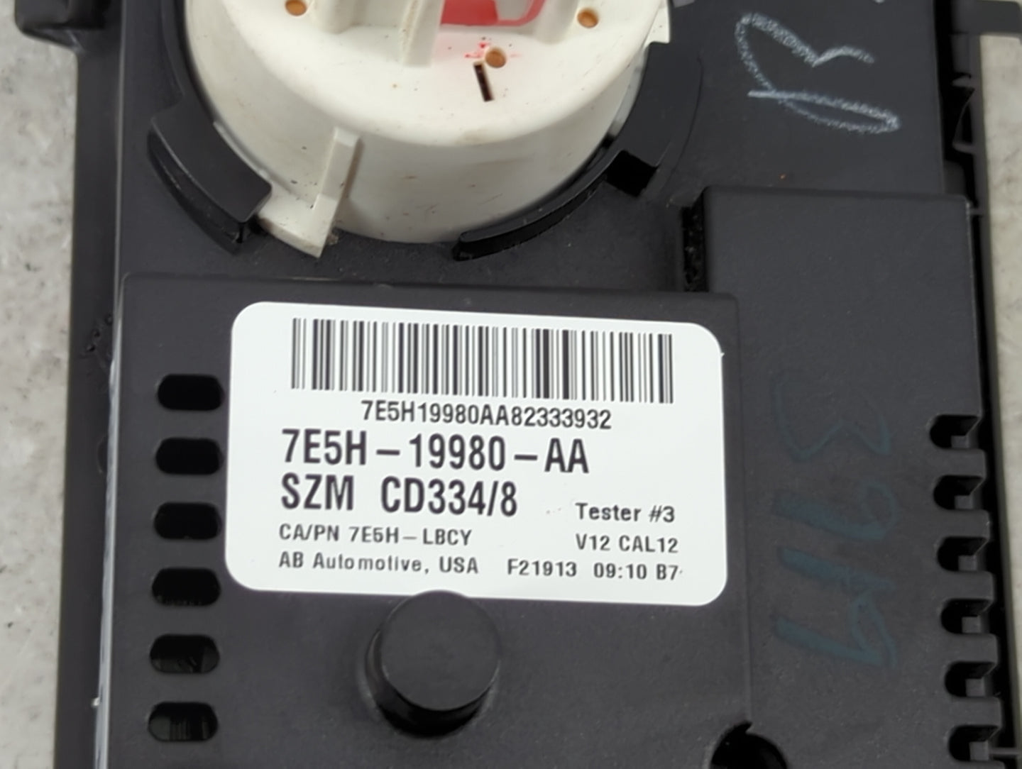 2006-2009 Ford Fusion Climate Control Module Temperature AC/Heater Replacement P/N:7E5H-19980-AA 7E5H-LBCY Fits OEM Used Aut