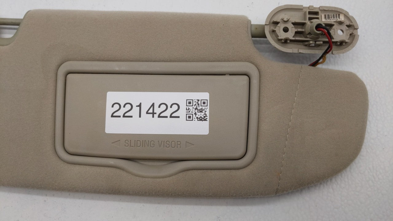 2006-2009 Ford Fusion Sun Visor Shade Replacement Passenger Right Mirror Fits Fits 2006 2007 2008 2009 OEM Used Auto Parts -