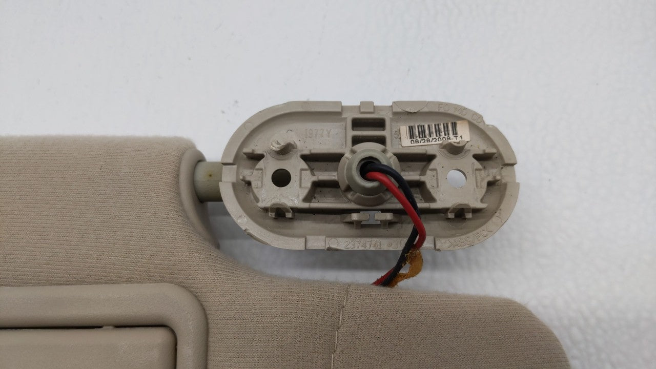 2006-2009 Ford Fusion Sun Visor Shade Replacement Passenger Right Mirror Fits Fits 2006 2007 2008 2009 OEM Used Auto Parts -