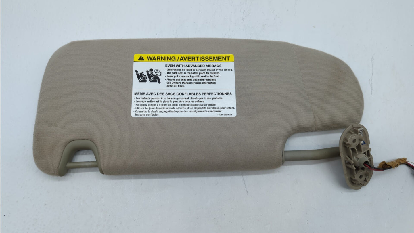 2006-2009 Ford Fusion Sun Visor Shade Replacement Passenger Right Mirror Fits Fits 2006 2007 2008 2009 OEM Used Auto Parts -