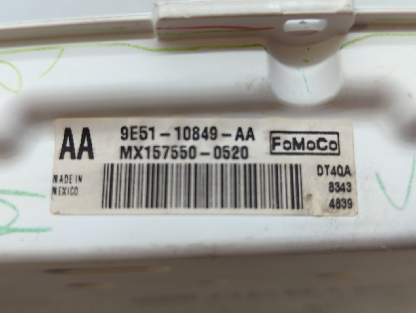 2009 Ford Fusion Instrument Cluster Speedometer Gauges P/N:9E51-10849-AA 9E51-10849-BA Fits OEM Used Auto Parts - Oemusedaut