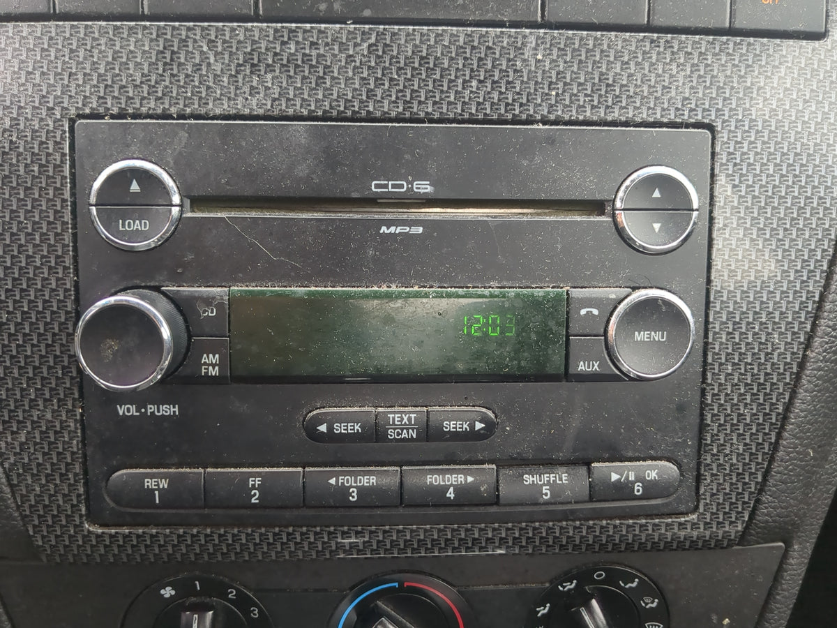 2006-2009 Ford Fusion Radio AM FM Cd Player Receiver Replacement Fits Fits 2006 2007 2008 2009 OEM Used Auto Parts - Oemused