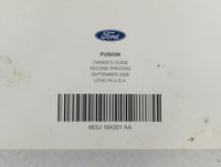 2009 Ford Fusion Owners Manual Book Guide P/N:9E5J 19A321 AA OEM Used Auto Parts - Oemusedautoparts1.com