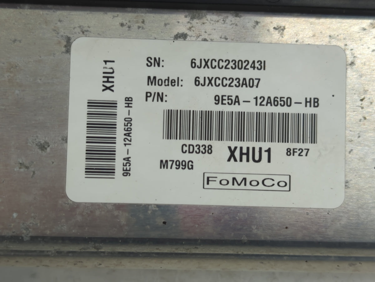 2008-2009 Ford Fusion PCM Engine Control Computer ECU ECM PCU OEM P/N:9E5A-12A650-HB Fits Fits 2008 2009 OEM Used Auto Parts