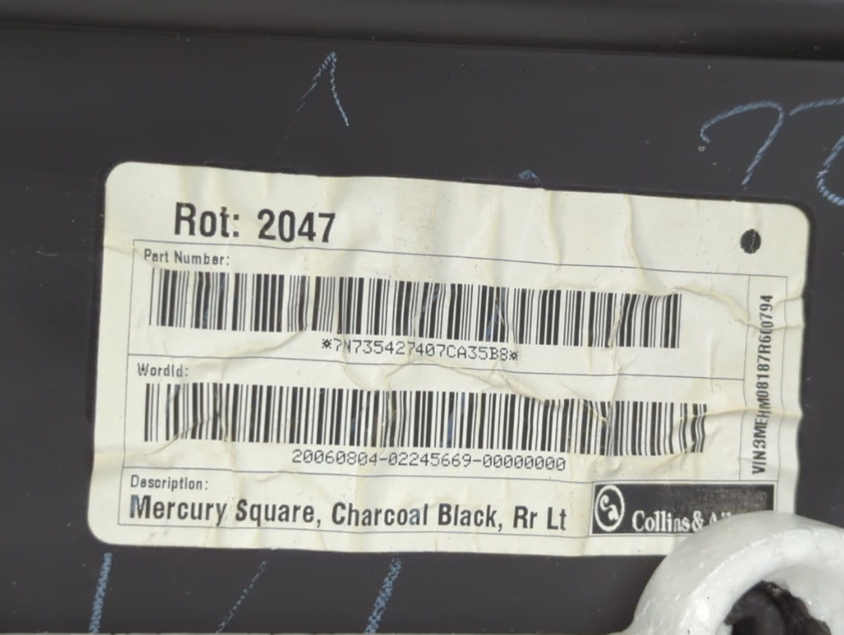 2009 Ford Fusion Front Right Passenger Interior Door Panel Trim Black - Oemusedautoparts1.com