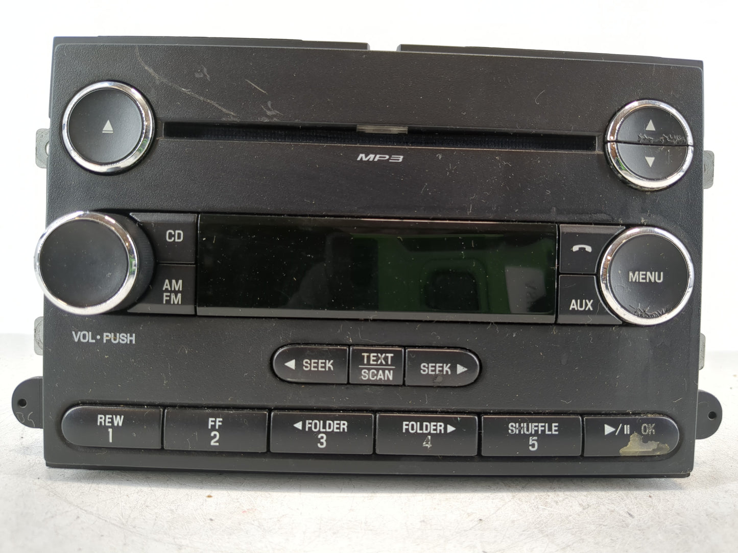 2008-2009 Ford Mustang Radio AM FM Cd Player Receiver Replacement P/N:8R3T-18C869-AG Fits Fits 2008 2009 OEM Used Auto Parts