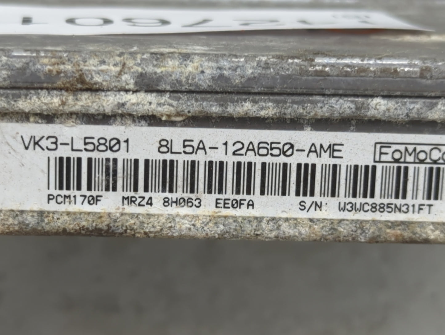 2009 Ford Ranger PCM Engine Control Computer ECU ECM PCU OEM P/N:8L5A-12A650-AME VK3-L5801 Fits OEM Used Auto Parts - Oemuse