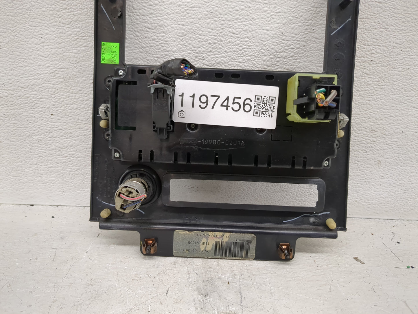 2008-2009 Ford Taurus Climate Control Module Temperature AC/Heater Replacement P/N:19980-DZU7A Fits Fits 2008 2009 OEM Used 