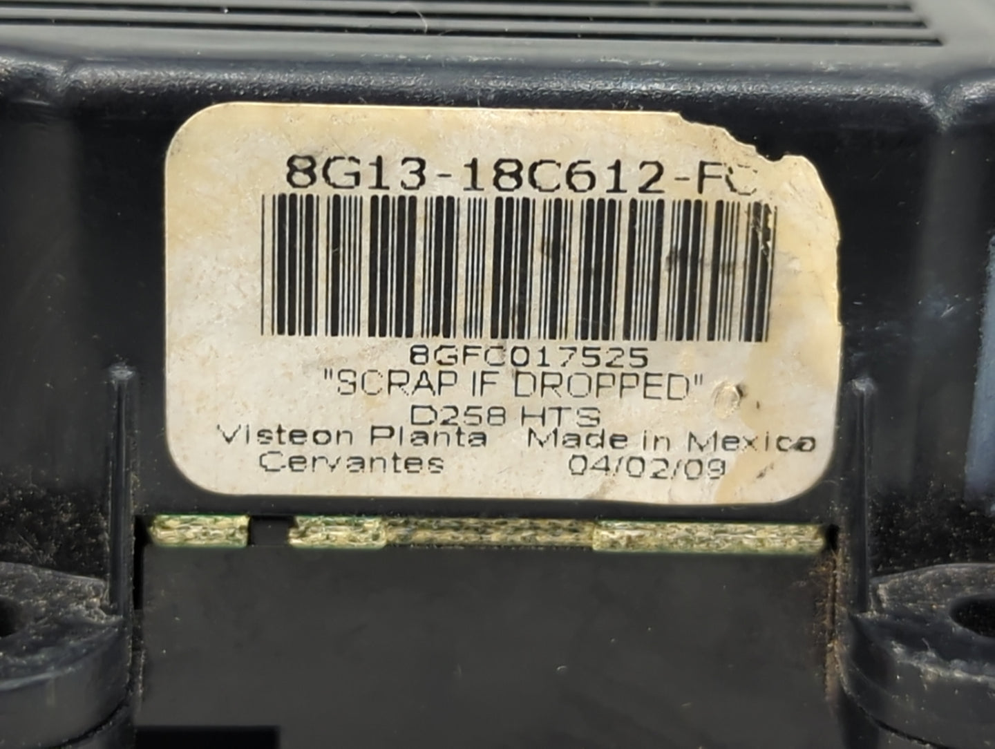 2008-2009 Ford Taurus Climate Control Module Temperature AC/Heater Replacement P/N:8G13-18C612-FC Fits Fits 2008 2009 OEM Us
