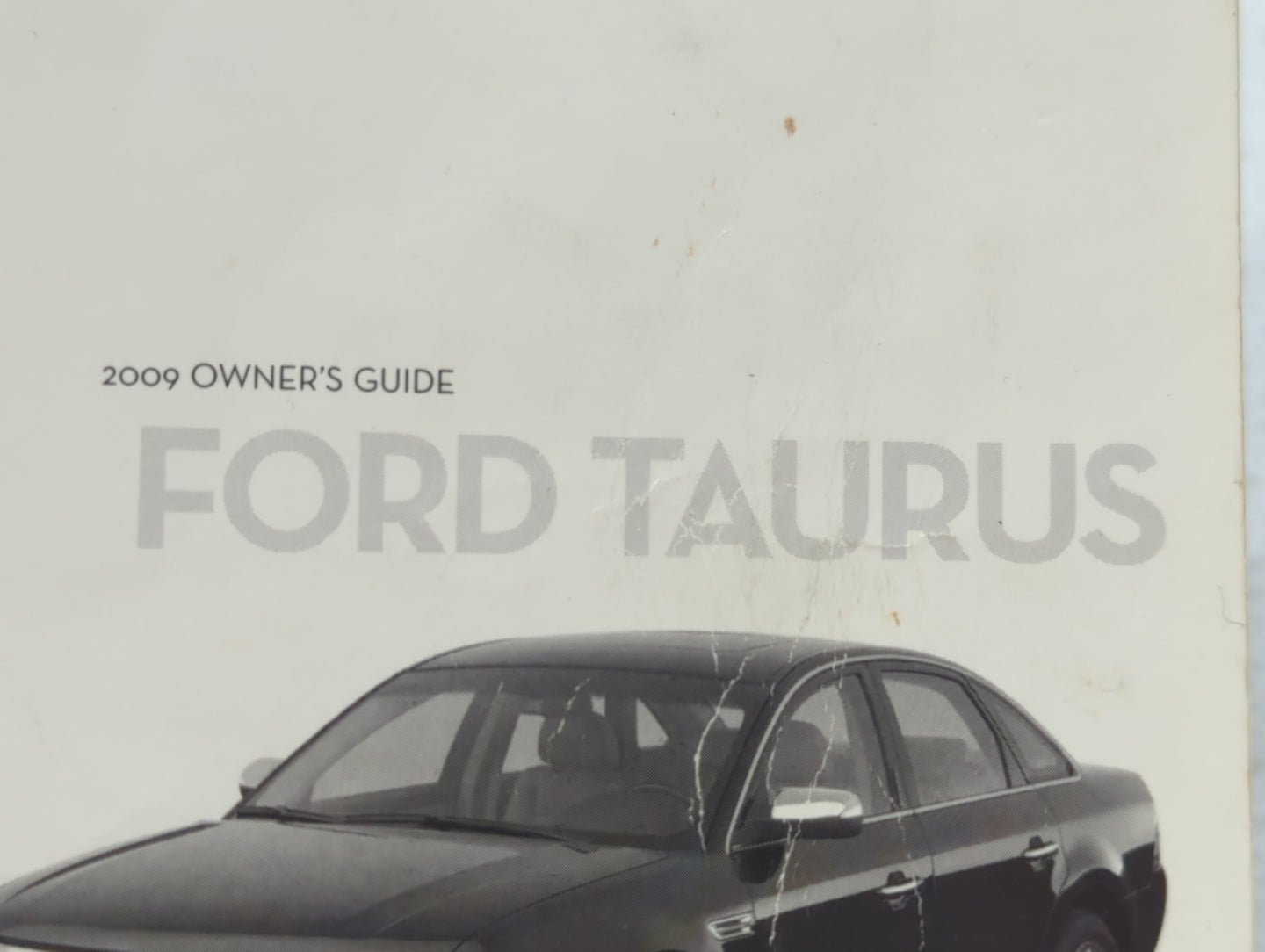 2009 Ford Taurus Owners Manual Book Guide OEM Used Auto Parts - Oemusedautoparts1.com
