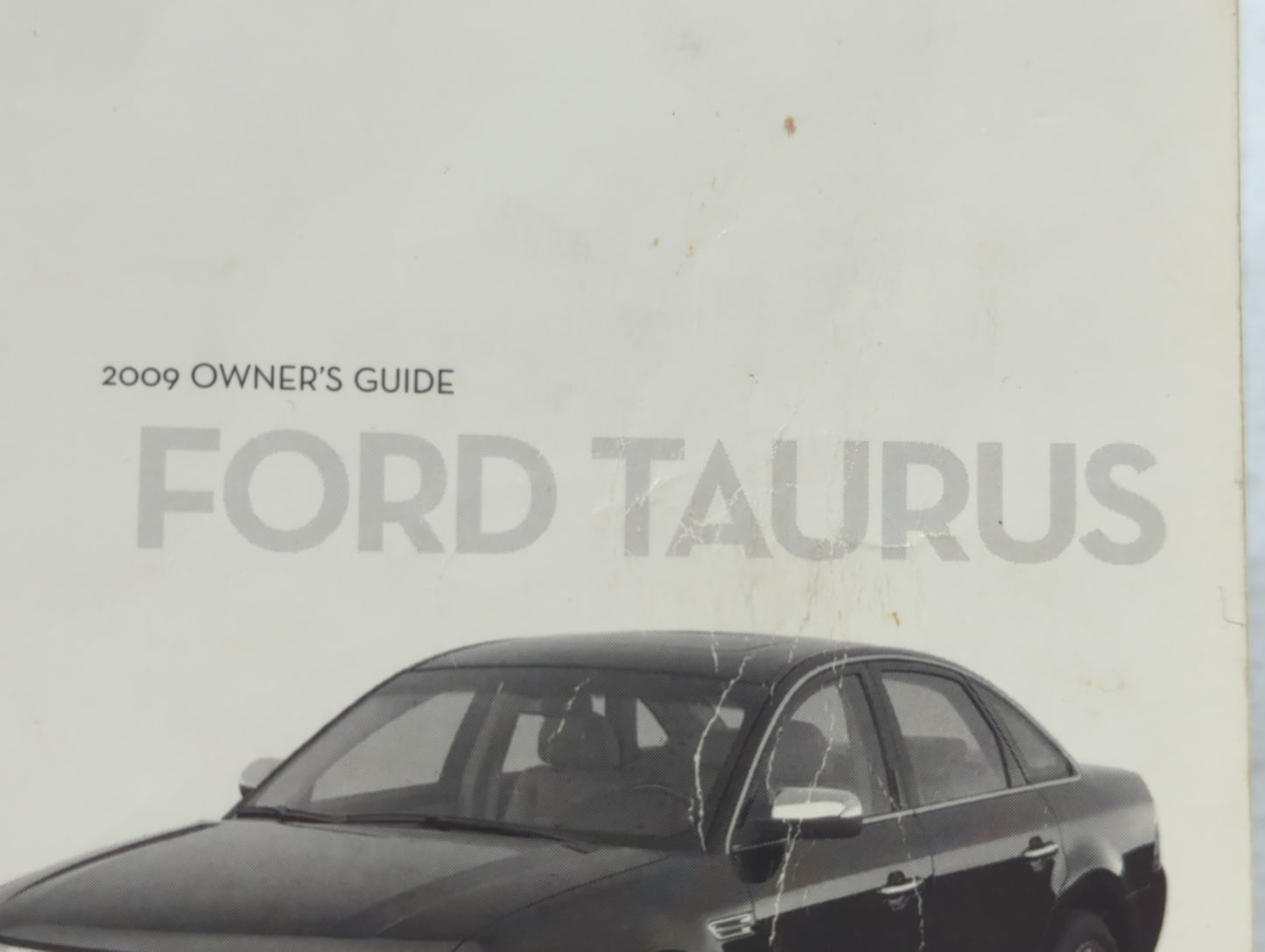 2009 Ford Taurus Owners Manual Book Guide OEM Used Auto Parts - Oemusedautoparts1.com