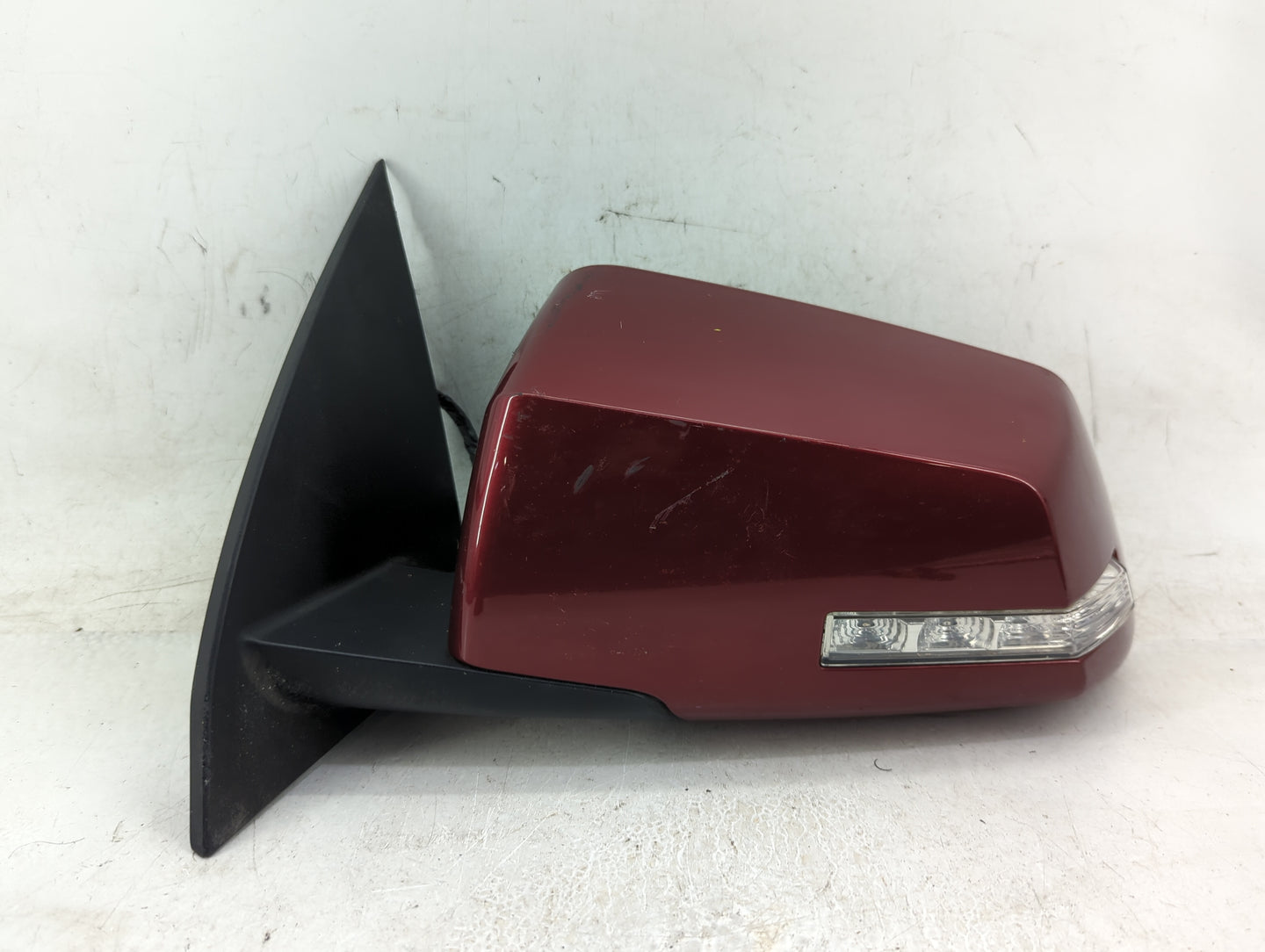 2015-2017 Gmc Acadia Driver Left Side View Manual Door Mirror Burgundy - Oemusedautoparts1.com