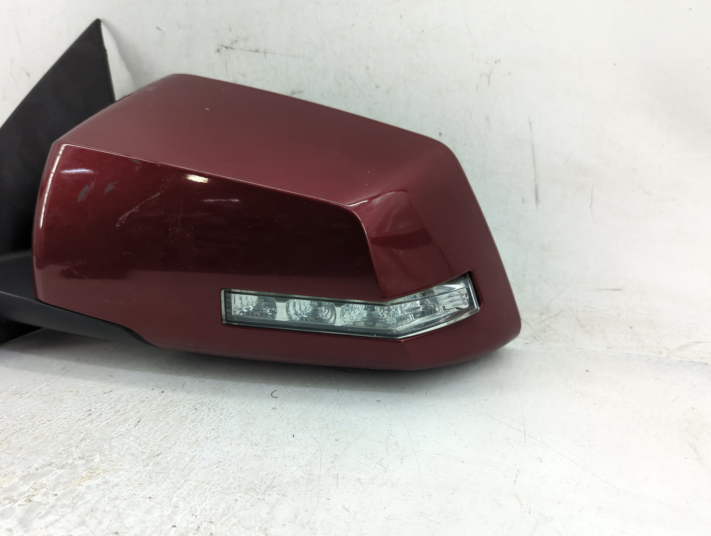2015-2017 Gmc Acadia Driver Left Side View Manual Door Mirror Burgundy - Oemusedautoparts1.com