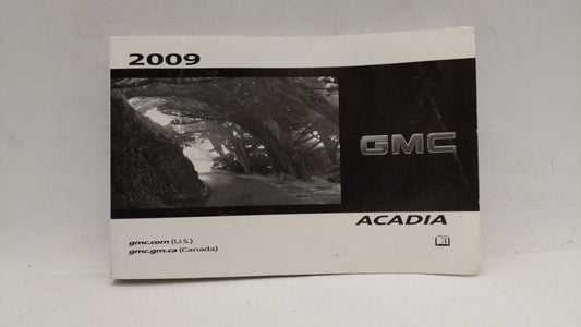 2009 Gmc Acadia Owners Manual Book Guide OEM Used Auto Parts - Oemusedautoparts1.com