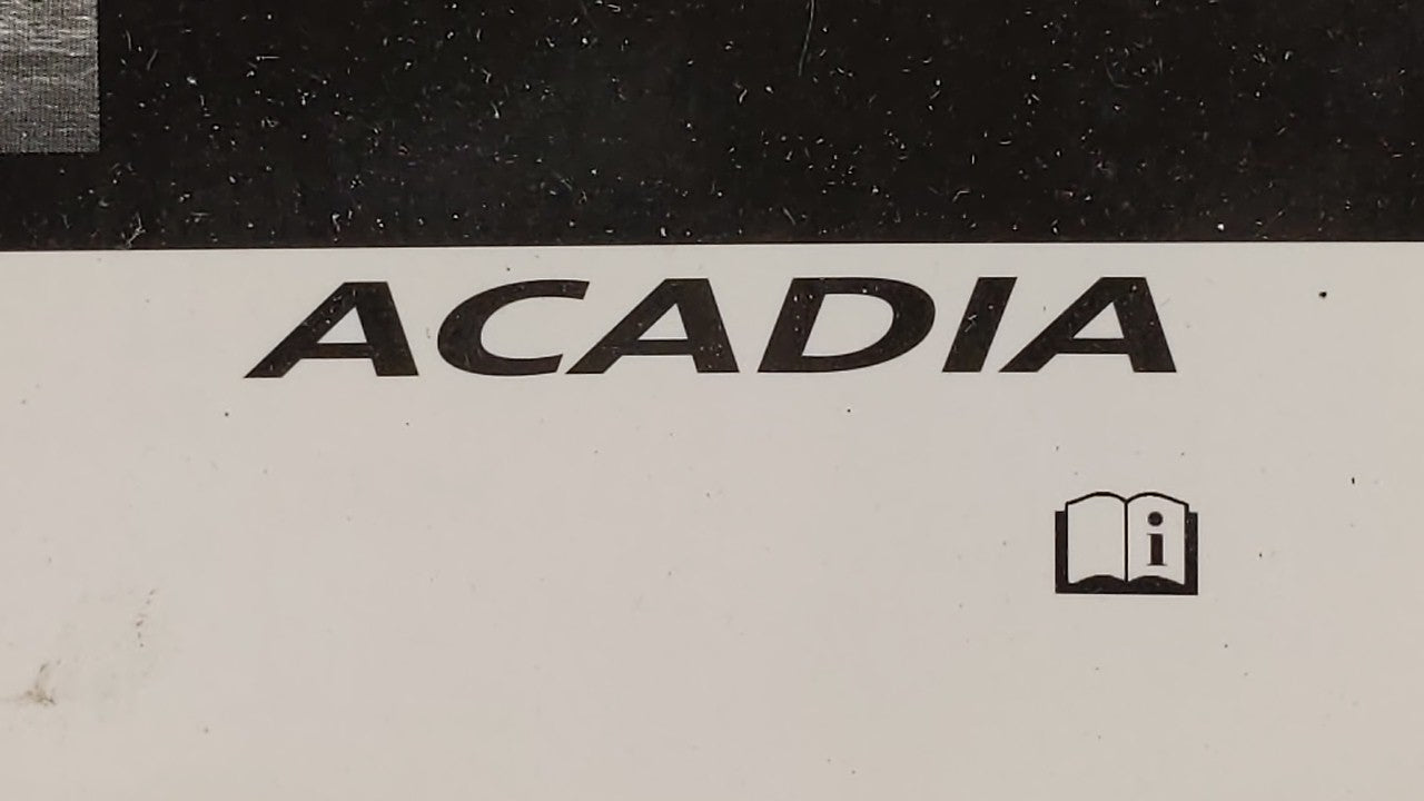 2009 Gmc Acadia Owners Manual Book Guide OEM Used Auto Parts - Oemusedautoparts1.com