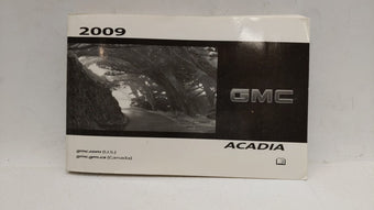 compare product 2009 Gmc Acadia Owners Manual Book Guide OEM Used Auto Parts