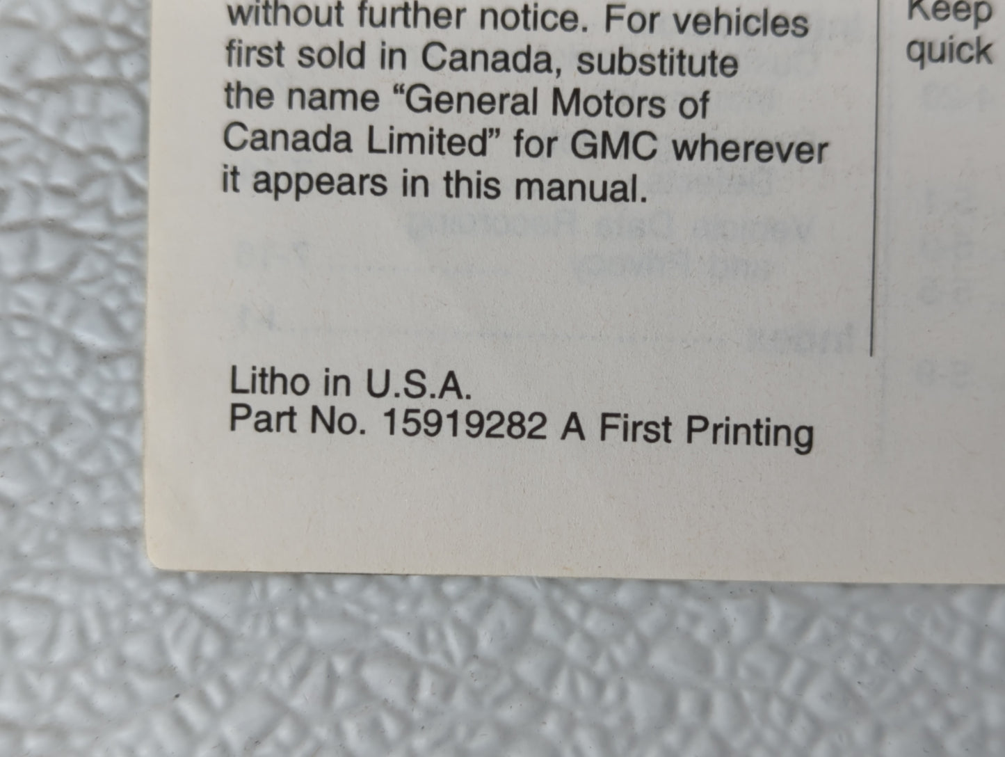 2009 Gmc Acadia Owners Manual Book Guide P/N:15919282 OEM Used Auto Parts - Oemusedautoparts1.com