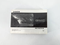 2009 Gmc Acadia Owners Manual Book Guide P/N:15919282 A OEM Used Auto Parts - Oemusedautoparts1.com
