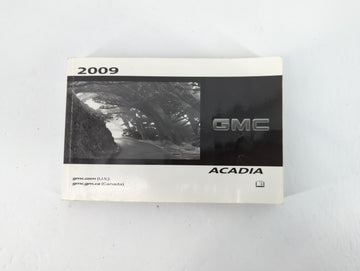 2009 Gmc Acadia Owners Manual Book Guide P/N:15919282 A OEM Used Auto Parts - Oemusedautoparts1.com