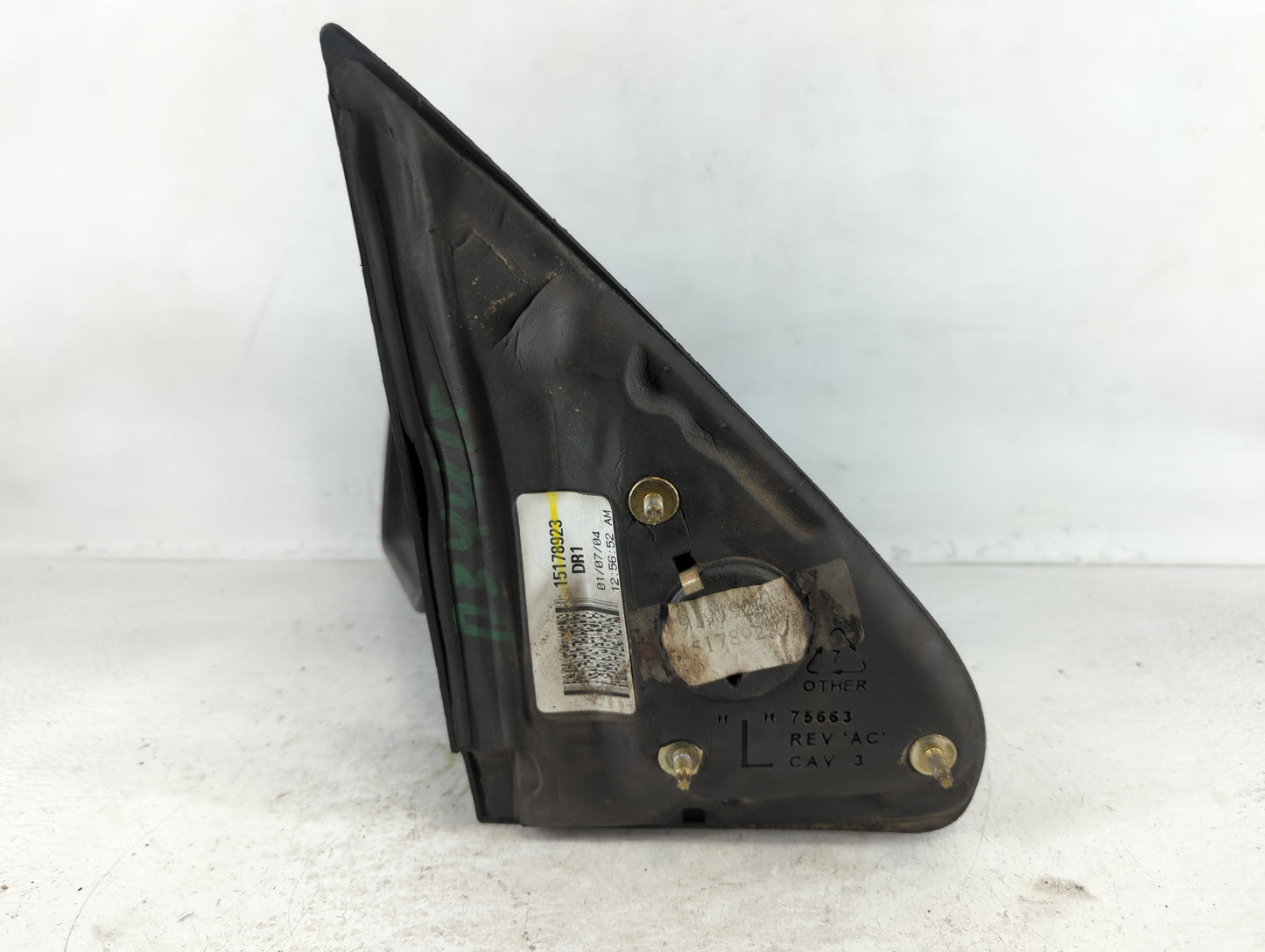 2003-2009 Gmc Envoy Driver Left Side View Manual Door Mirror Black - Oemusedautoparts1.com