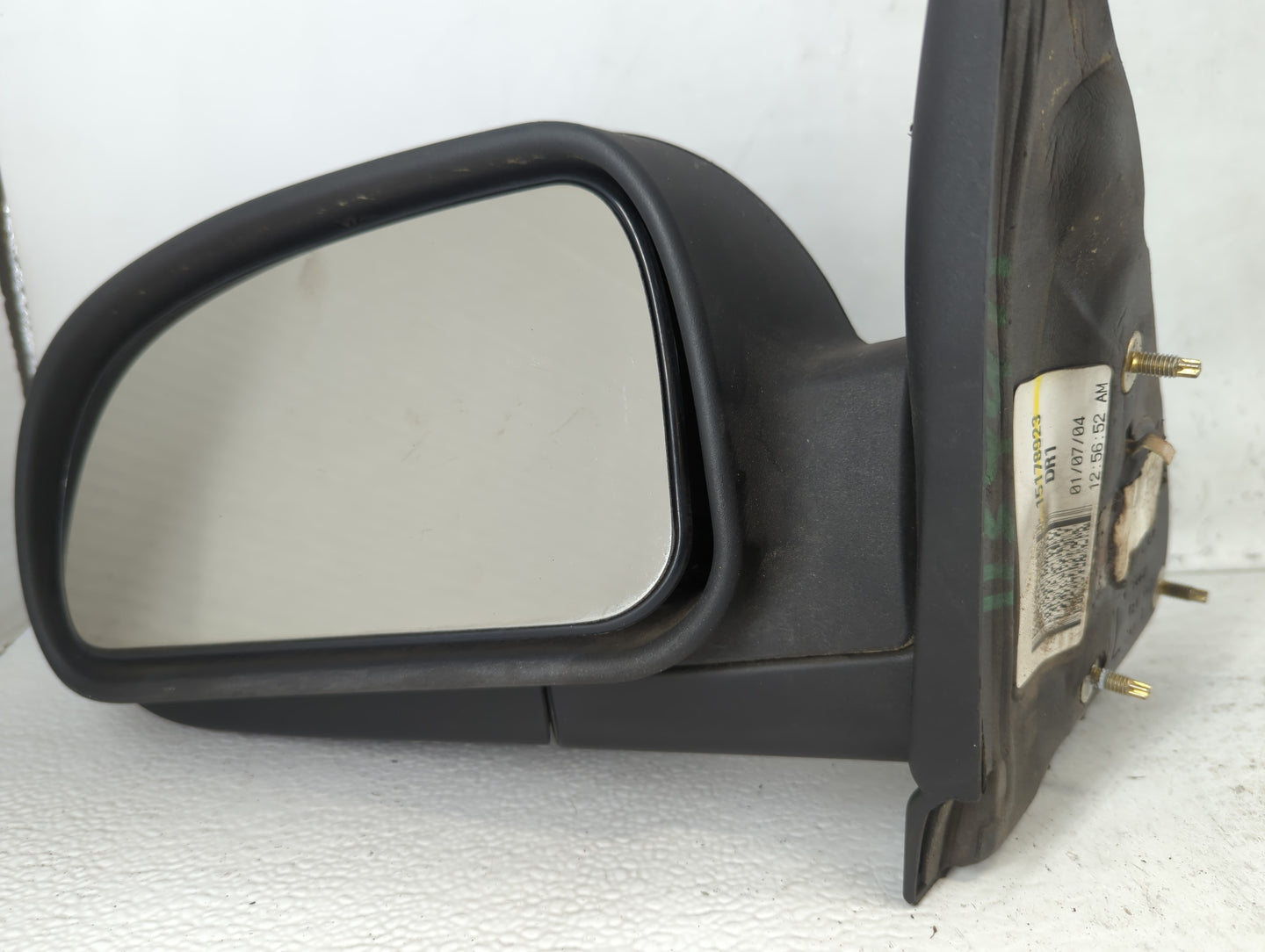 2003-2009 Gmc Envoy Driver Left Side View Manual Door Mirror Black - Oemusedautoparts1.com