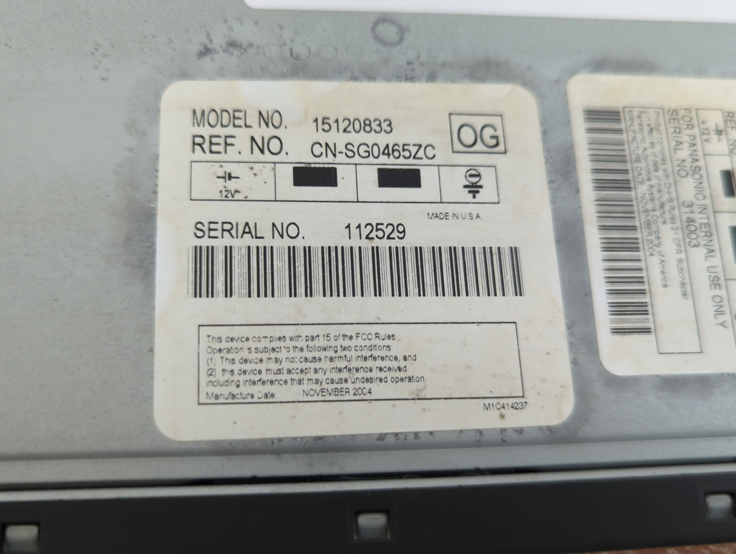 2005-2009 Gmc Envoy Overhead Roof Console 779182 - Oemusedautoparts1.com
