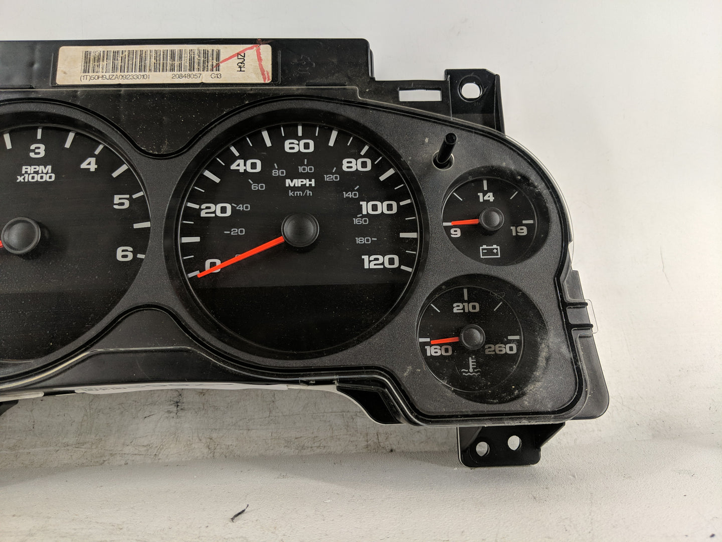 2009-2013 Gmc Sierra 1500 Instrument Cluster Speedometer Gauges P/N:20848057 Fits Fits 2007 2008 2009 2010 2011 2012 2013 OE