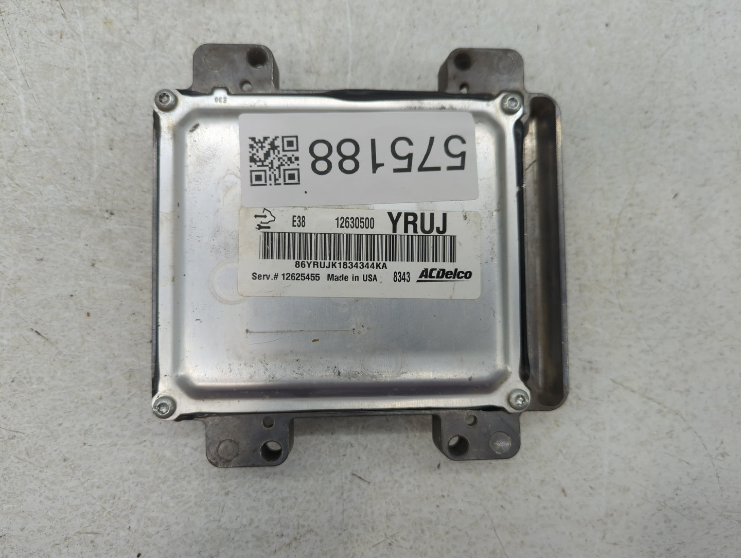 2009 Gmc Sierra 1500 PCM Engine Control Computer ECU ECM PCU OEM P/N:12630500 Fits Fits 2010 OEM Used Auto Parts - Oemusedau