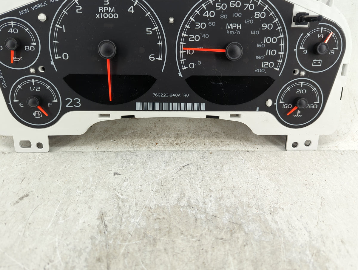 2009 Gmc Yukon Instrument Cluster Speedometer Gauges P/N:28087123 Miles:100K Fits OEM Used Auto Parts - Oemusedautoparts1.co