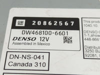 2009 Gmc Yukon Radio AM FM Cd Player Receiver Replacement P/N:20862567 Fits OEM Used Auto Parts - Oemusedautoparts1.com