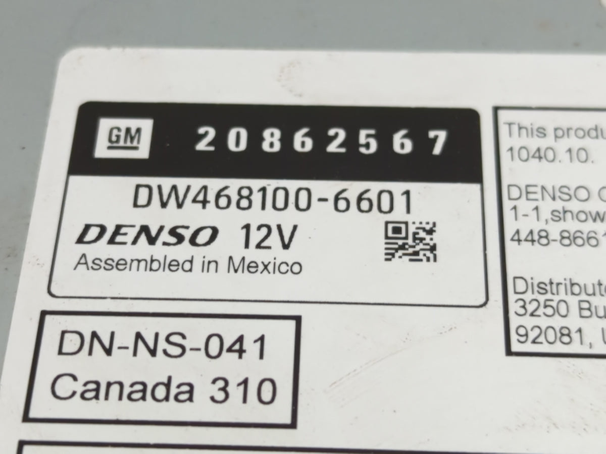 2009 Gmc Yukon Radio AM FM Cd Player Receiver Replacement P/N:20862567 OEM Used Auto Parts - Oemusedautoparts1.com