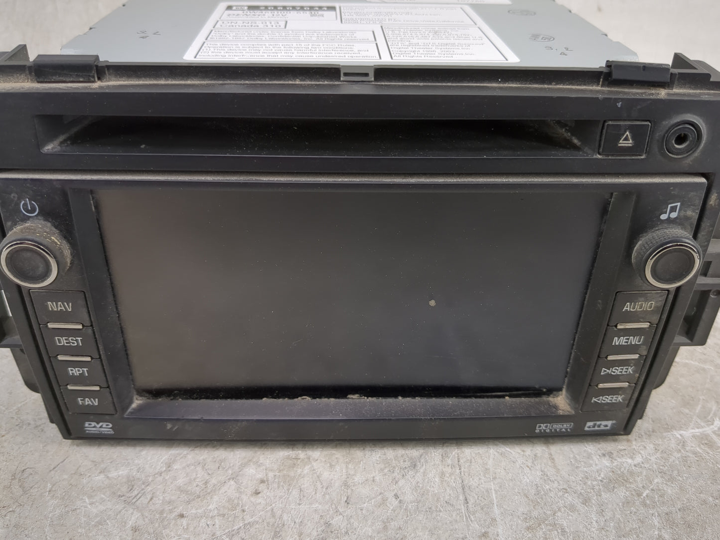 2008-2009 Gmc Yukon Radio AM FM Cd Player Receiver Replacement P/N:20807044 CQ-UG9863X, DW468100-6530 Fits Fits 2008 2009 OE