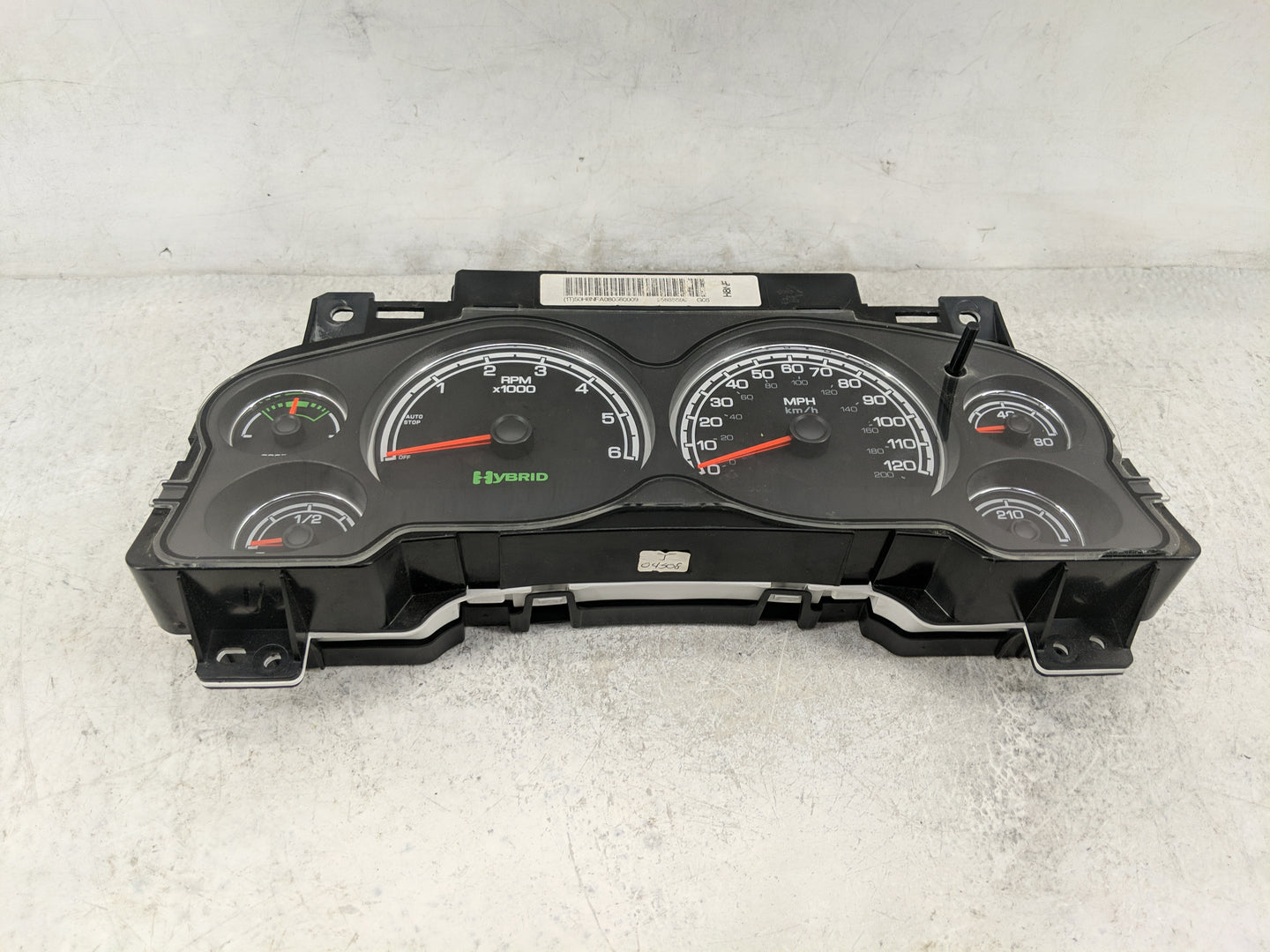 2008-2011 Gmc Yukon Instrument Cluster Speedometer Gauges P/N:25885599 50H8NFA080560009 Miles: Fits Fits 2008 2009 2010 2011