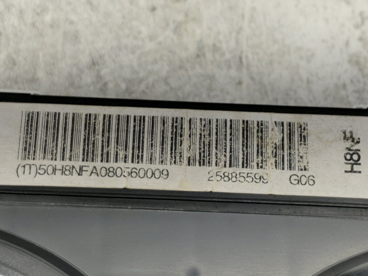 2008-2011 Gmc Yukon Instrument Cluster Speedometer Gauges P/N:25885599 50H8NFA080560009 Miles: Fits Fits 2008 2009 2010 2011