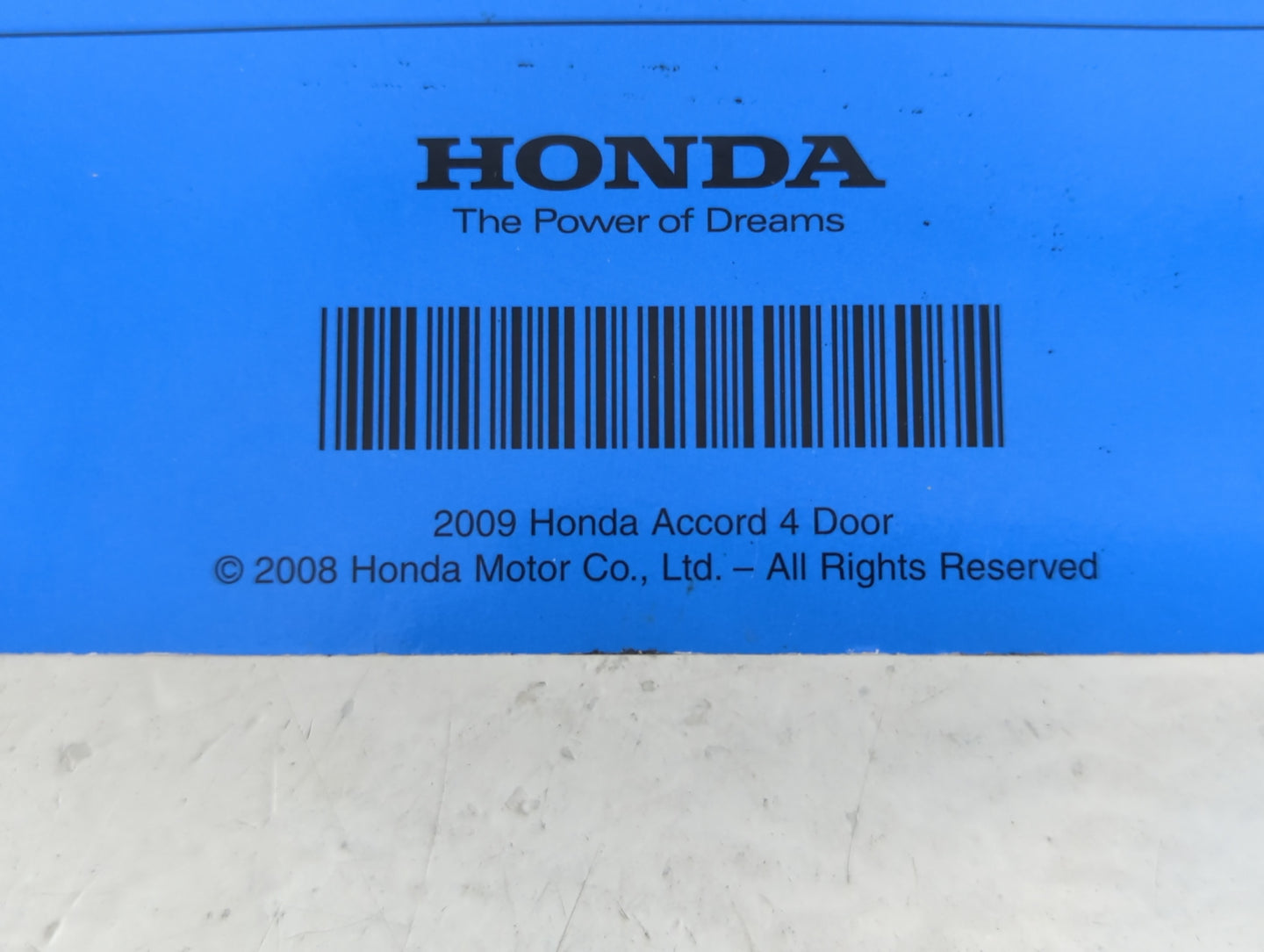 2009 Honda Accord Owners Manual Book Guide P/N:00X31-TA5-6100 31TA5610 OEM Used Auto Parts - Oemusedautoparts1.com
