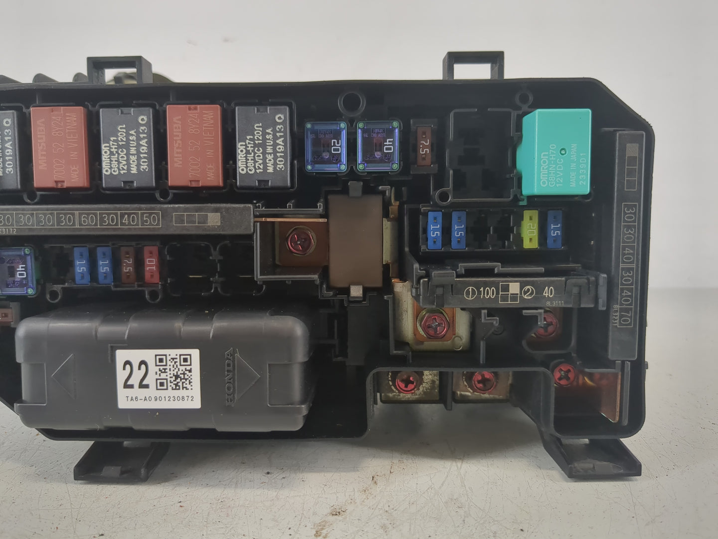 2008-2012 Honda Accord Fusebox Fuse Box Panel Relay Module P/N:019510540 Fits Fits 2008 2009 2010 2011 2012 OEM Used Auto Pa
