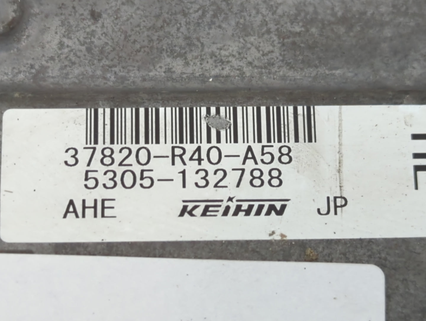 2008-2009 Honda Accord PCM Engine Control Computer ECU ECM PCU OEM P/N:5305-132788 37820-R40-A58 Fits Fits 2008 2009 OEM Use