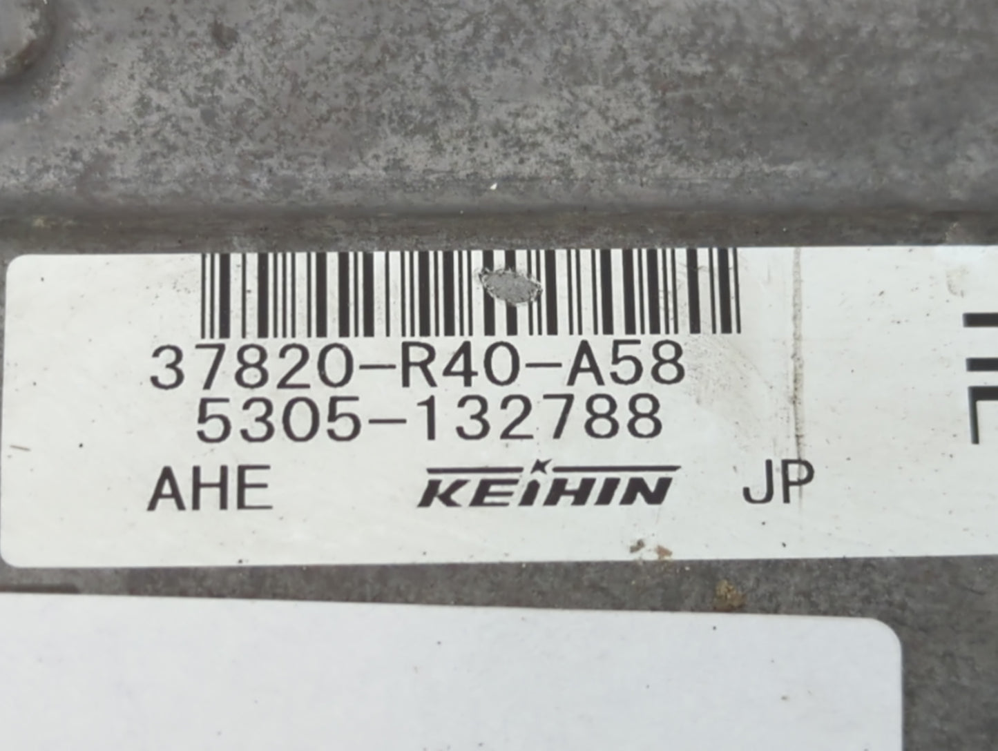 2008-2009 Honda Accord PCM Engine Control Computer ECU ECM PCU OEM P/N:5305-132788 37820-R40-A58 Fits Fits 2008 2009 OEM Use