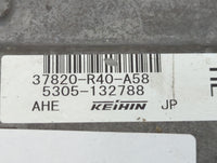 2008-2009 Honda Accord PCM Engine Control Computer ECU ECM PCU OEM P/N:5305-132788 37820-R40-A58 Fits Fits 2008 2009 OEM Use