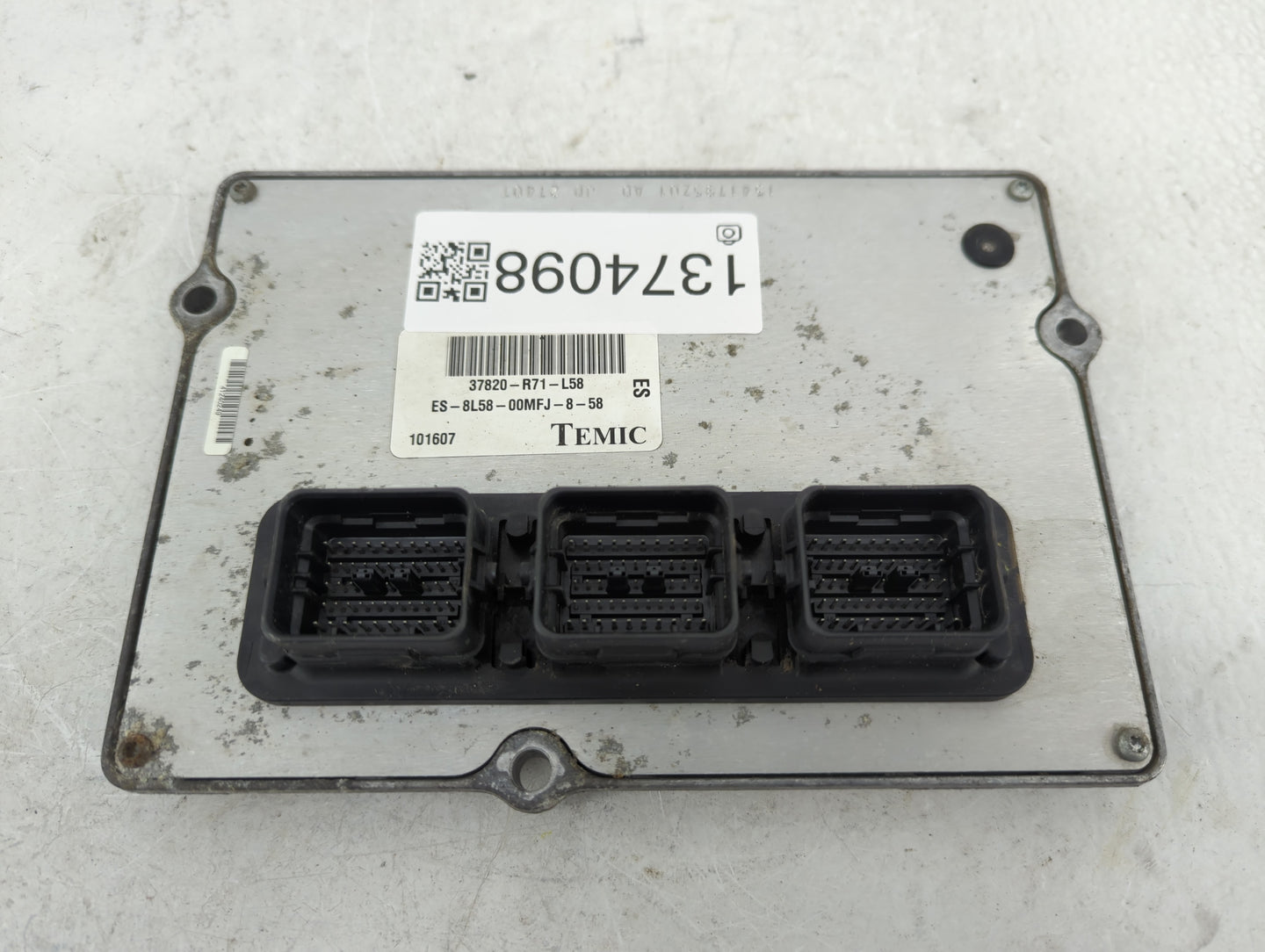 2008-2009 Honda Accord PCM Engine Control Computer ECU ECM PCU OEM P/N:37820-R71-L58 Fits Fits 2008 2009 OEM Used Auto Parts