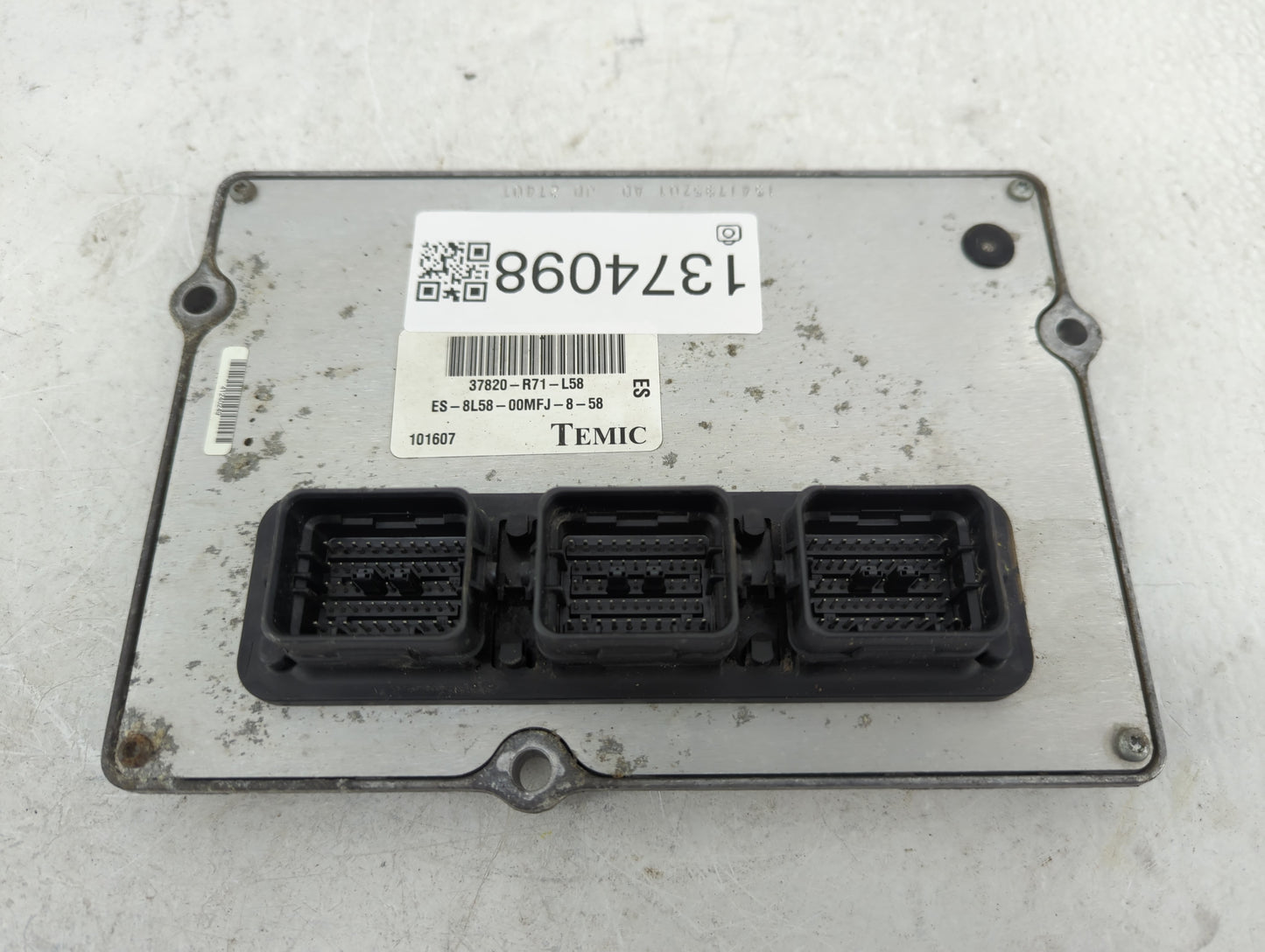 2008-2009 Honda Accord PCM Engine Control Computer ECU ECM PCU OEM P/N:37820-R71-L58 Fits Fits 2008 2009 OEM Used Auto Parts