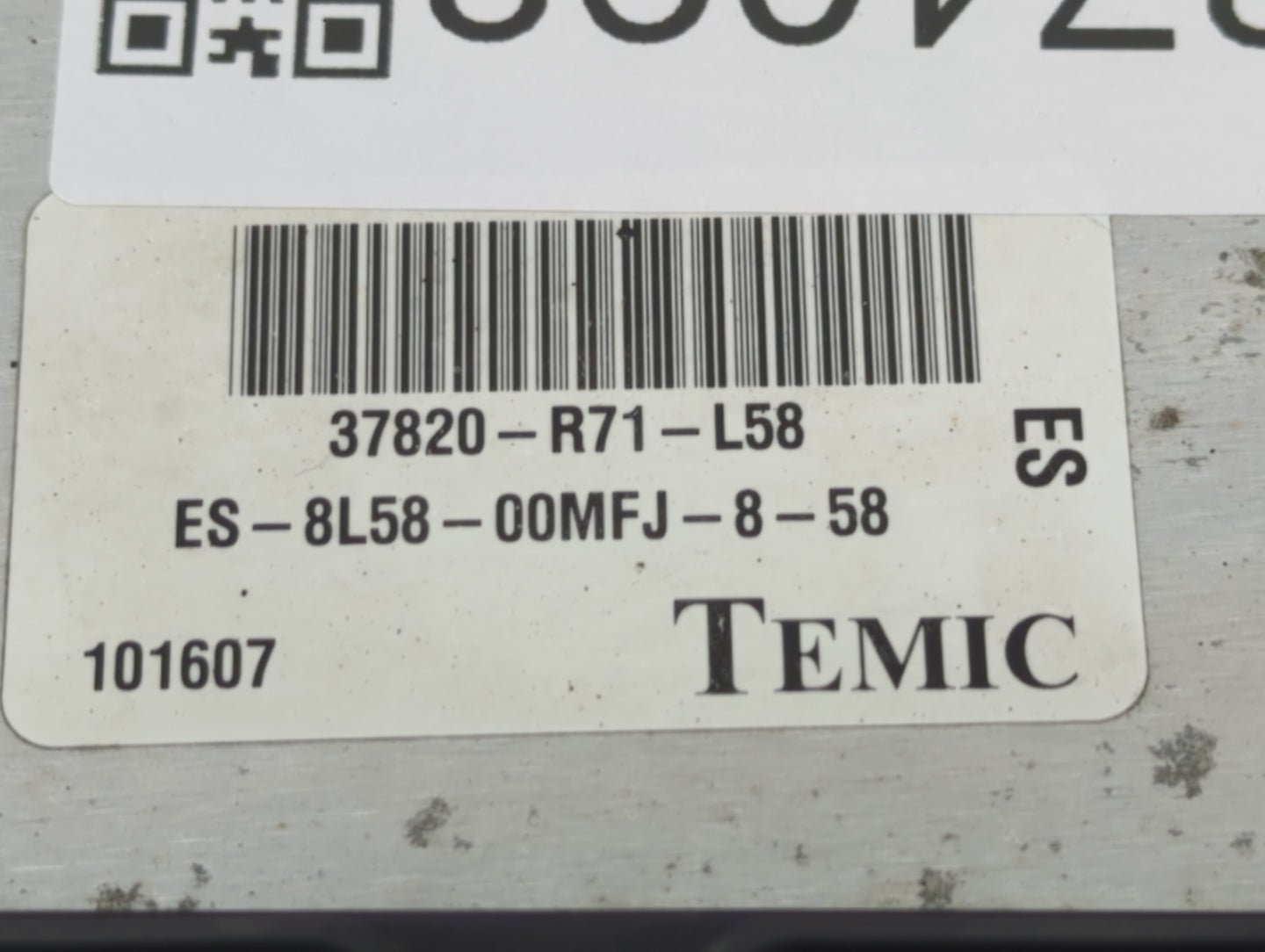 2008-2009 Honda Accord PCM Engine Control Computer ECU ECM PCU OEM P/N:37820-R71-L58 Fits Fits 2008 2009 OEM Used Auto Parts