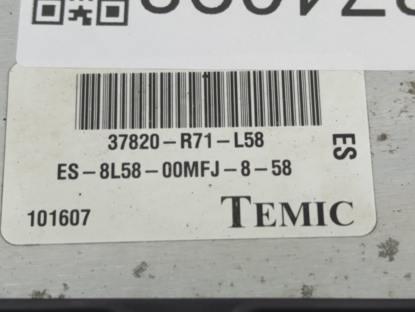2008-2009 Honda Accord PCM Engine Control Computer ECU ECM PCU OEM P/N:37820-R71-L58 Fits Fits 2008 2009 OEM Used Auto Parts