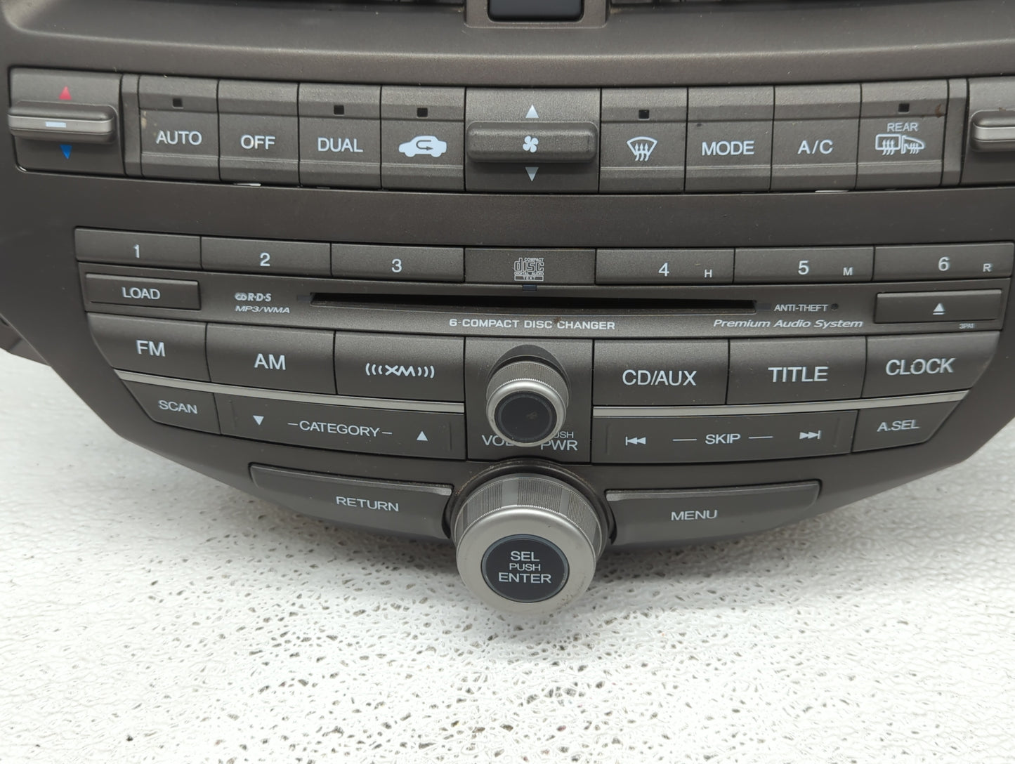 2008-2009 Honda Accord Radio AM FM Cd Player Receiver Replacement Fits Fits 2008 2009 OEM Used Auto Parts - Oemusedautoparts
