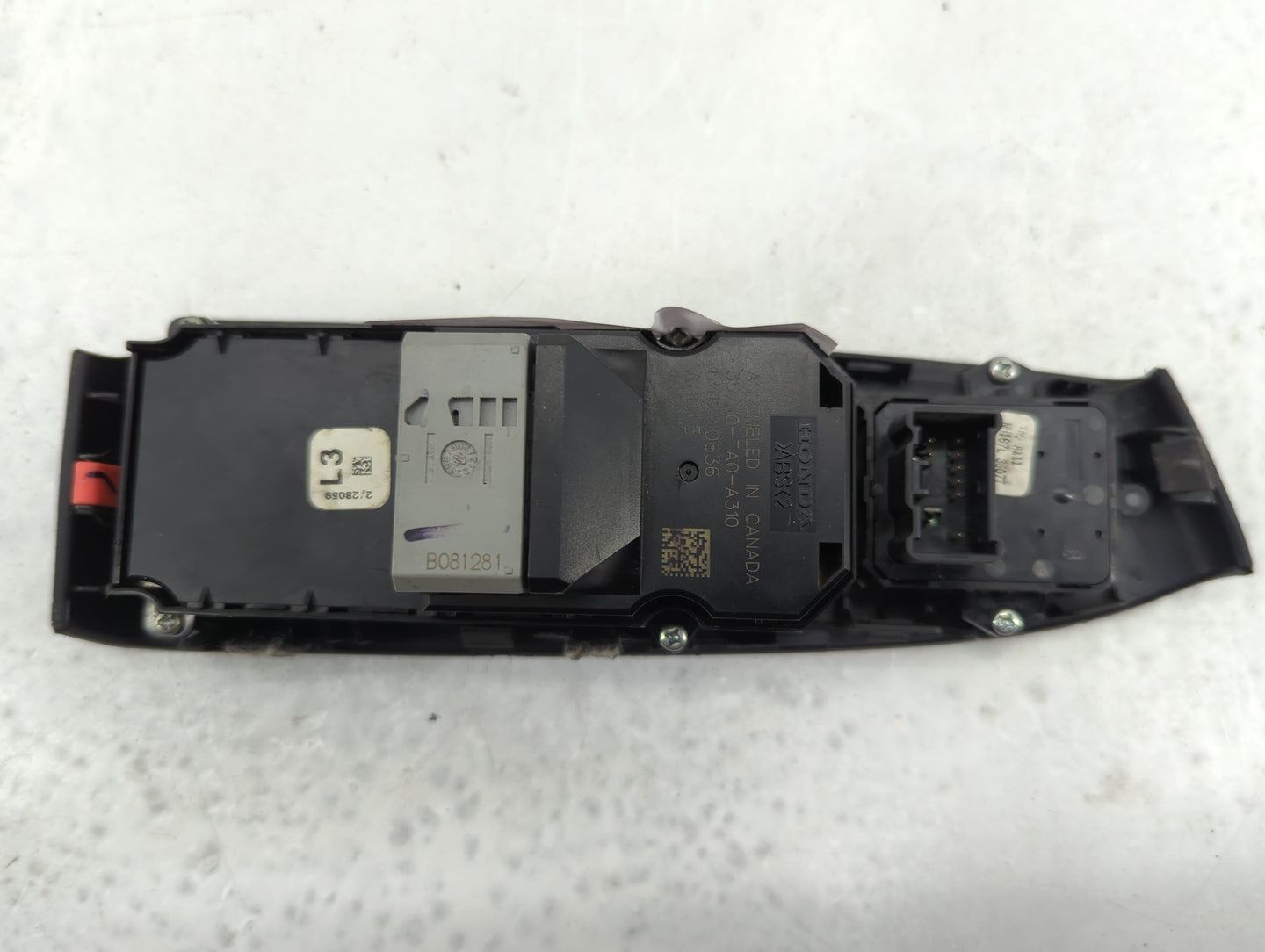 2008-2012 Honda Accord Master Power Window Switch Replacement Driver Side Left P/N:35750-TA0-A310 Fits OEM Used Auto Parts -