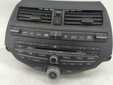 2008-2009 Honda Accord Radio AM FM Cd Player Receiver Replacement P/N:77260TA6A101 39100-TA0-A220 Fits Fits 2008 2009 OEM Us