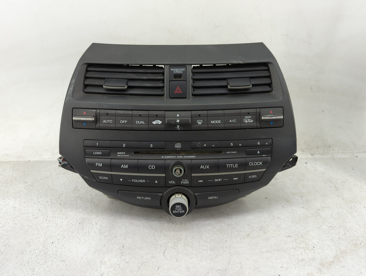 2008-2009 Honda Accord Radio AM FM Cd Player Receiver Replacement P/N:39101-TA0-A313-M1 A3/NH693L Fits Fits 2008 2009 OEM Us