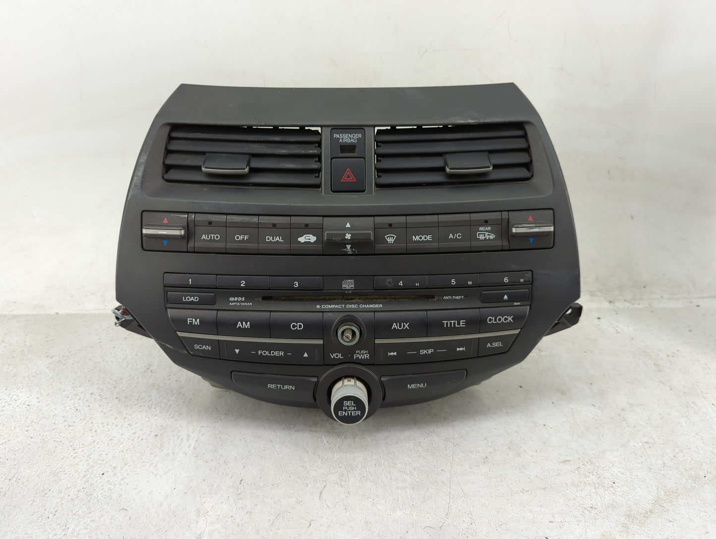 2008-2009 Honda Accord Radio AM FM Cd Player Receiver Replacement P/N:39101-TA0-A313-M1 A3/NH693L Fits Fits 2008 2009 OEM Us