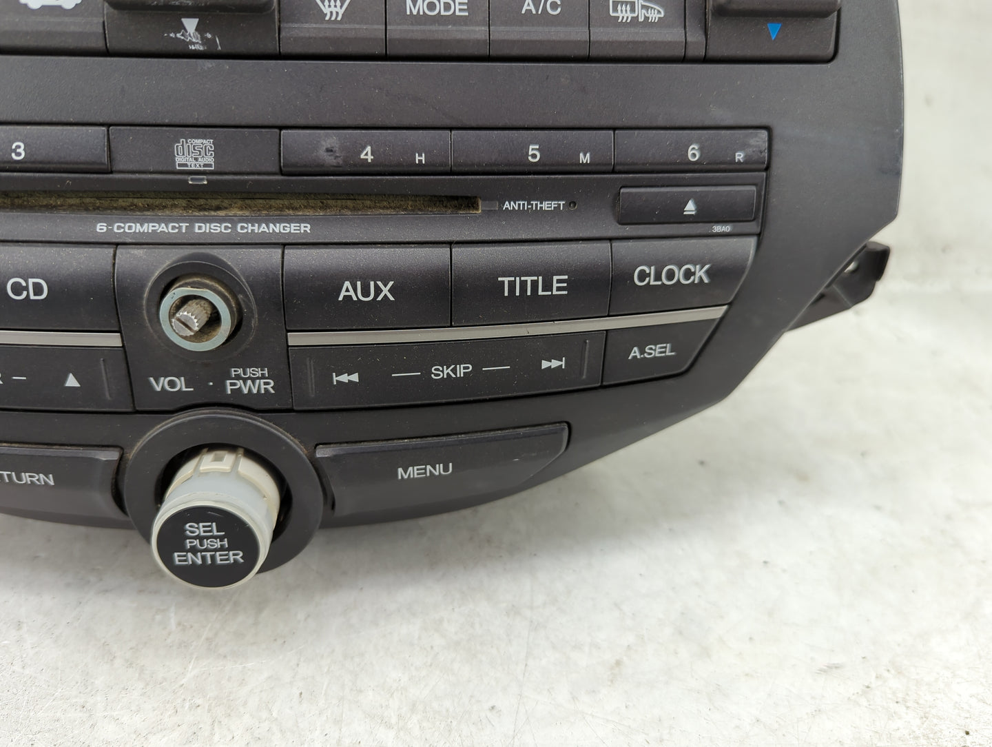 2008-2009 Honda Accord Radio AM FM Cd Player Receiver Replacement P/N:39101-TA0-A313-M1 A3/NH693L Fits Fits 2008 2009 OEM Us
